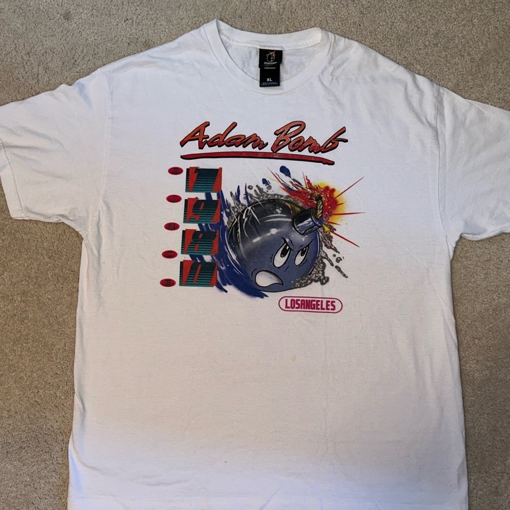 Vintage The Hundreds White Adam Bomb La Tee